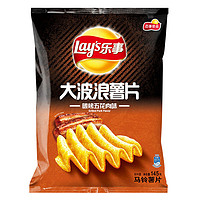 Lay's 乐事 大波浪 马铃薯片 碳烤五花肉味 145g