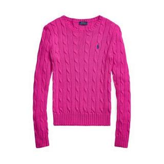 RALPH LAUREN 拉尔夫·劳伦 女士圆领毛衣 WMPOSWENC020008 粉红色 L