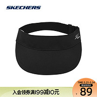 SKECHERS 斯凯奇 Skechers斯凯男女同款纯色百搭时尚镂空遮阳帽运动休闲帽P121U009