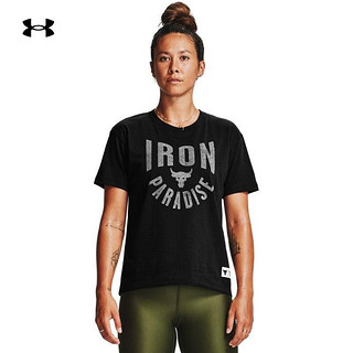 UNDER ARMOUR 安德玛 UA Project Rock 1356953 女子训练运动短袖T恤