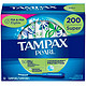 Tampax 带有塑料涂抹器的珍珠卫生棉条，强吸收性，200支，无气味