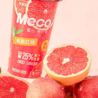 香飘飘 Meco蜜谷 果汁茶 桃桃红柚味 400ml*8杯