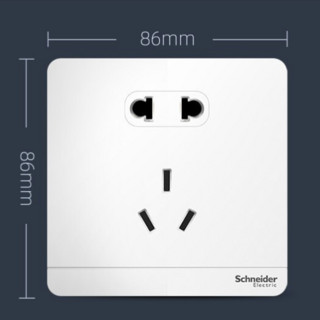 Schneider Electric 施耐德电气 AvatarOn绎尚系列 五孔插座 镜瓷白 单只装
