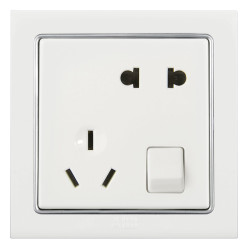 abb 五孔带开关插座