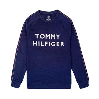 【秋上新】TOMMY HILFIGER休闲宽松简约男式卫衣 XL国际版偏大一码 海军蓝