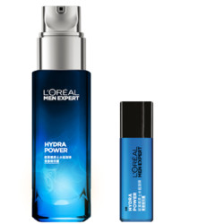 L'OREAL PARIS 巴黎欧莱雅 男士水能澎弹青春精华露 50ml*2（赠同款22ml*2+香氛爽肤水100ml+水凝露15ml+滋润乳8ml*4）