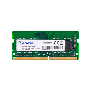 ADATA 威刚 万紫千红系列 DDR4 3200MHz 笔记本内存 普条 绿色 16GB