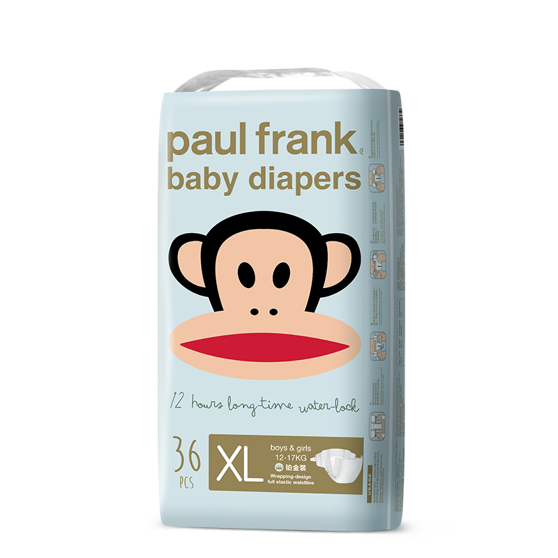 Paul Frank 大嘴猴 悦享馨柔系列 铂金装拉拉裤