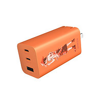 Anker 安克 艾斯 A9521海贼王联名款 氮化镓充电器 双Type-C/USB-A 65W 橙色