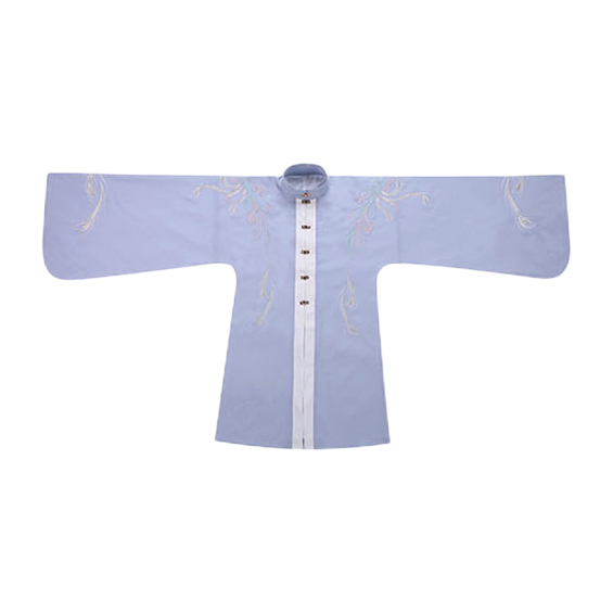 观其赋 汉服 花羽 女士立领长袄 紫色 S