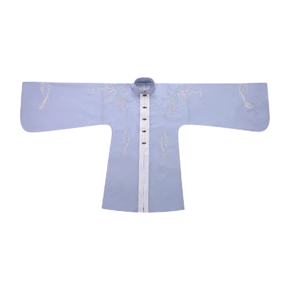 观其赋 汉服 花羽 女士立领长袄 紫色 S