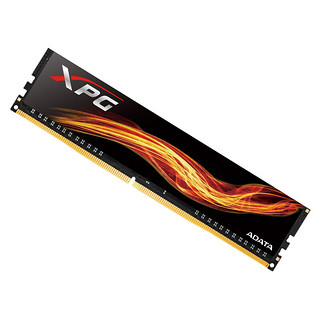 威刚 XPG系列 F1 DDR4 2400MHz 台式机内存 马甲条 黑色 8GB