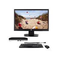 HP 惠普 ProDesk 400G3 DM 21.5英寸 台式机 黑银色(酷睿i7-7700T、核芯显卡、8GB、1TB HDD、风冷)