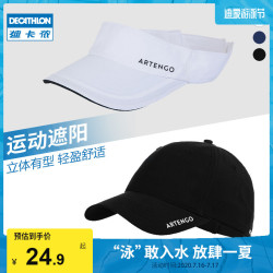 迪卡侬 WSHA 防晒透气 黑色 58cm可调节 鸭舌帽