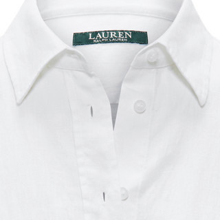 RALPH LAUREN 拉尔夫·劳伦 女士长袖衬衫 WMLRSHTS6820046 白色 L