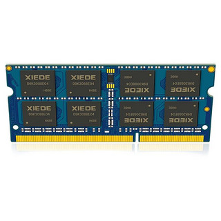 xiede 协德 PC3-12800 GAMING DDR3L 1600MHz 笔记本内存 普条 蓝色 8GB
