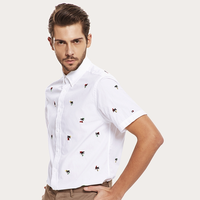 TOMMY HILFIGER 汤米·希尔费格 MW0MW09927 男装刺绣短袖衬衫