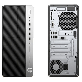 HP 惠普 EliteDesk 880G4 TWR 21.5英寸 台式机 黑色(酷睿i7-8700、2GB独显、8GB、128GB SSD+1TB HDD、风冷)