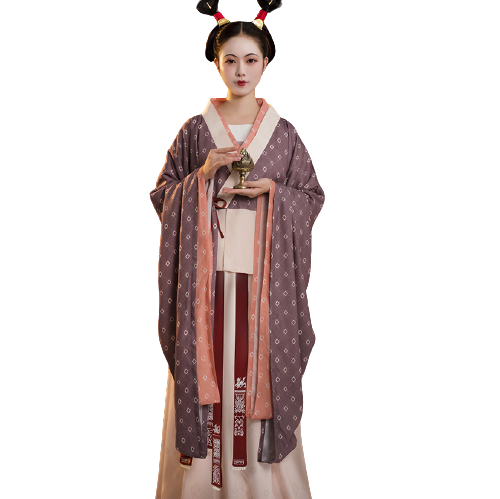 如是观 南朝风汉服 五柞宫遗梦录·南风 女士大袖襦 紫色 S