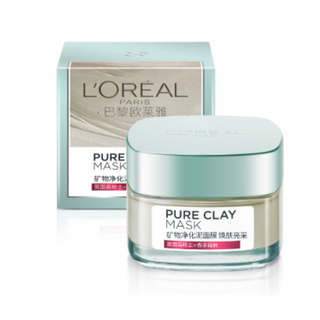 L'OREAL PARIS 巴黎欧莱雅 焕肤亮采矿物净化泥面膜 100ml