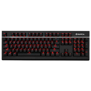 PLUS会员：SBARDA 思巴达 KG02 104键 有线机械键盘  Cherry红轴 黑色