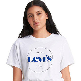 Levi's 李维斯 女士圆领短袖T恤 69973-0158 白色 M