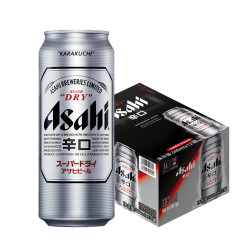 Asahi 朝日啤酒 辛口 500ml*12罐*1整箱