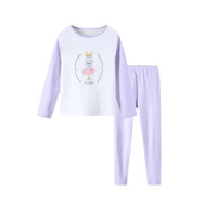 TINSINO 纤丝鸟 儿童家居服套装 公主小兔丁香紫 130cm