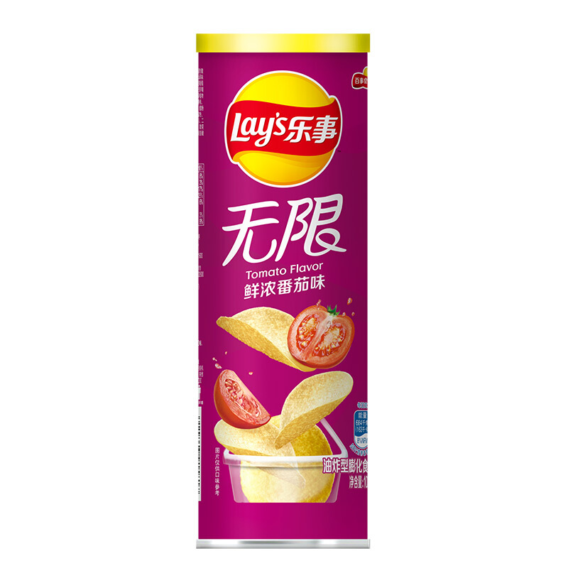 Lay's 乐事 无限 薯片 鲜浓番茄味 104g