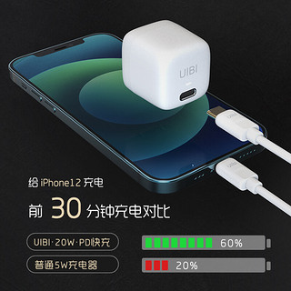 UIBI柚比 20W USB-C迷你快速充电器 温莎白