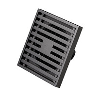 submarine 潜水艇 MTK40-10黄铜镀镍枪灰色地漏卫生间淋浴超薄防臭地漏大排量40管径