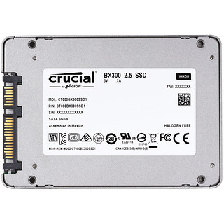 Crucial 英睿达 BX300系列 SATA 固态硬盘 240GB (SATA3.0) CT240BX300SSD1