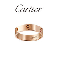 Cartier卡地亚LOVE系列戒指 玫瑰金 55规格经典款B4084855