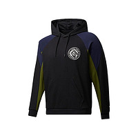 Reebok 锐步 Cl Rsc Hoodie 中性运动卫衣 GH3771 黑色/绿色 M