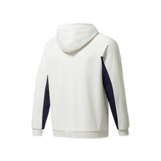 Reebok 锐步 Cl Rsc Hoodie 中性运动卫衣 GH3770 粉白色/深蓝色 2XS