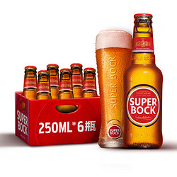 SUPER BOCK 超级波克 经典黄啤 250ml*6瓶