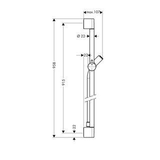 hansgrohe 汉斯格雅 尤尼卡C系列 27610007 花洒升降杆