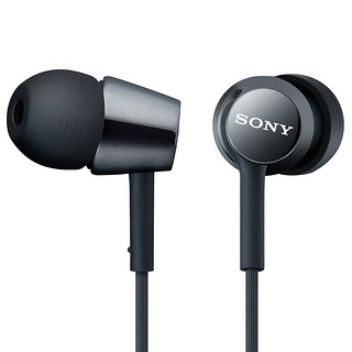 SONY 索尼 MDR-EX155AP 入耳式有线耳机 黑色 L型