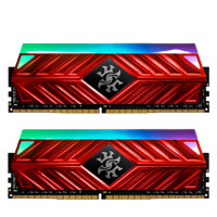 ADATA 威刚 XPG系列 龙耀 D41 DDR4 3000MHz RGB 台式机内存 红色 16GB 8GBx2