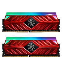 ADATA 威刚 XPG系列 龙耀 D41 DDR4 3000MHz RGB 台式机内存 红色 16GB 8GBx2