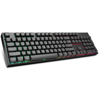 COOLERMASTER 酷冷至尊 CK372 104键 有线机械键盘 侧刻 黑色 Cherry红轴 RGB