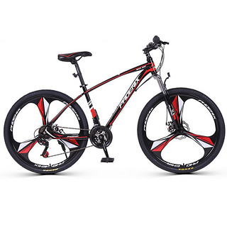 PHOENIX 凤凰 山地自行车 26英寸24速 黑红 三刀一体轮版