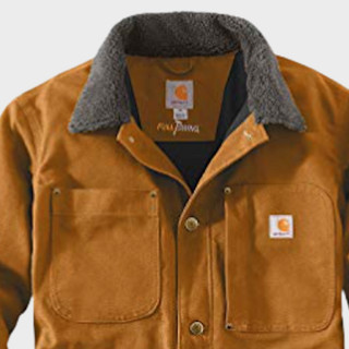 carhartt 男士中长款大衣 102707 Carhartt Brown M