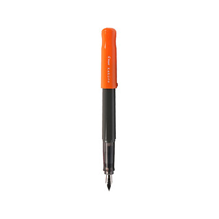 PILOT 百乐 钢笔 kakuno系列 FKA-1SR 橙色黑杆 F尖 墨囊+吸墨器盒装