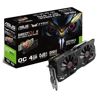 ASUS 华硕 猛禽 STRIX GTX 970 DC2OC 4GD5 显卡 4GB