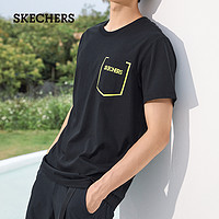 SKECHERS 斯凯奇 L121M177-607125 男士短袖T恤