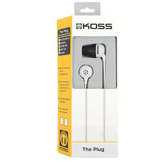 KOSS 高斯 THE PLUG 入耳式有线耳机  白色