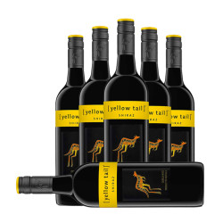 Yellow Tail 黄尾袋鼠 西拉半干红葡萄酒 750ml*6瓶