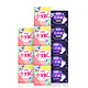 kotex 高洁丝 Kotex 少女肌放肆睡日夜组合12包88片(240mm日用*60片+280mm夜用*16片+420mm超长夜用*12片)卫生巾套装