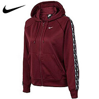 NIKE 耐克 W NSW HOODIE FZ LOGO TAPE BV3448 女士休闲连帽卫衣